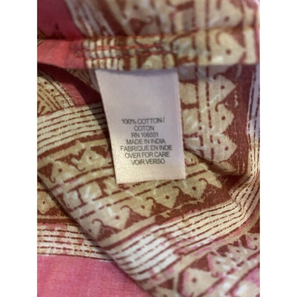 Calypso Saint Barth Size 1 Balloon Sleeve Trapeze Blouse‎ Cotton Coastal Boho - Picture 13 of 14